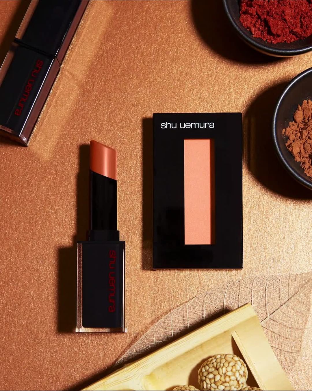 shu uemura - autumn hues and textures to suit every style and mood. 🍁 #shuuemura #shuartistry #rougeunlimited⁠