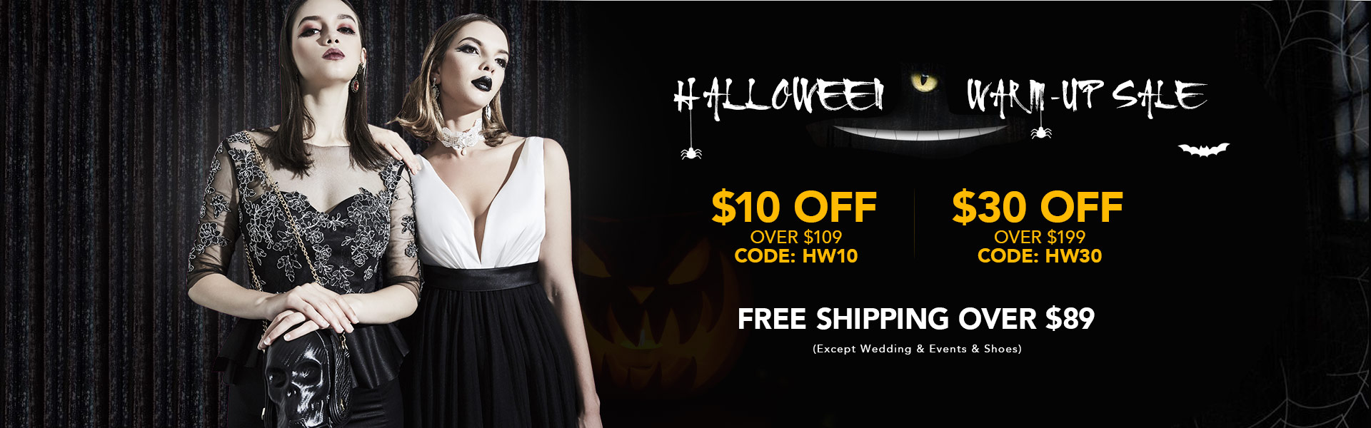 Halloween Big Sale | $30 Off on orders over $199