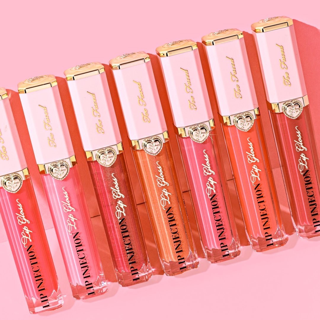 Too Faced Cosmetics - Our glosses are poppin' 💥 Keep your pout glossy & plump with our plush, juicy Lip Injection Lip Gloss. 💋 Available in 16 shades! #toofaced