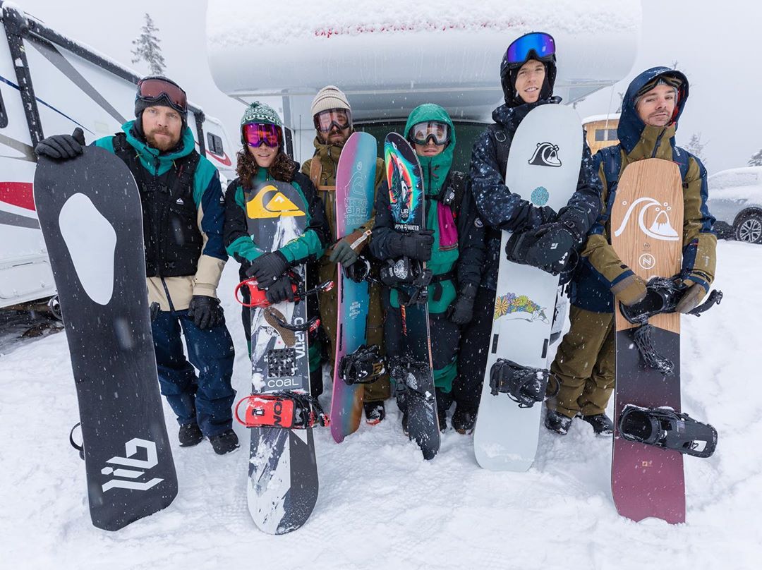 Quiksilver - Nothing beats riding with friends. Especially when your friends are @travisrice, @miles_falcon, @bryanwfox, @austensweetin, @gsiebs and @matcrepel. ⁣
⁣
Want to jump in on a trip with them...
