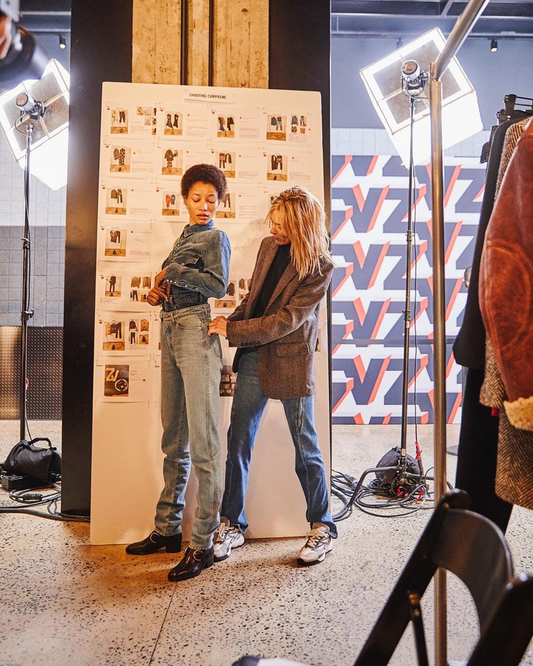 Zadig&Voltaire Officiel - @ceciliabonstrom working on the silhouettes just before the show 
#ZadigFW20 #zadigetvoltaire