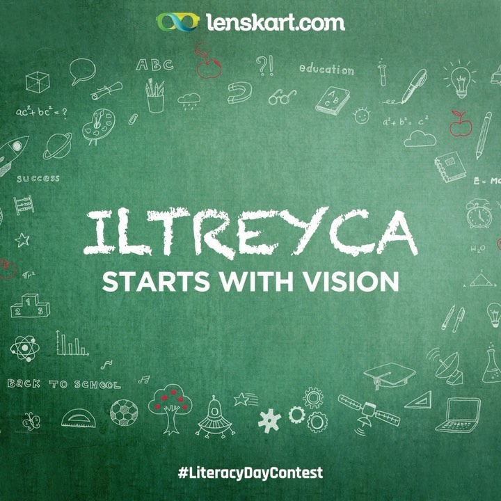 LENSKART. Stay Safe, Wear Safe - #ContestAlert
Literacy is the enabler for a Better world and Perfect Vision is critical for learning. On this International Literacy Day, lets celebrate Vision. Lenska...