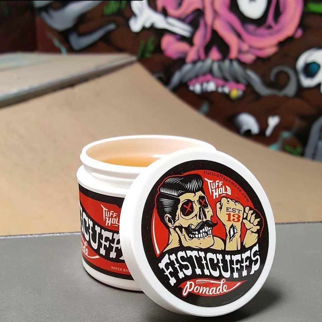 wayne bailey - 💀FISTICUFFS TUFF HOLD POMADE💀
.
WWW.GRAVEBEFORESHAVE.COM
.
Water based 👌🏻 
Clean old time barber scent 👍🏻 Light Amber in color👊🏻
.
.
#GraveBeforeShave #GBS #Fisticuffs #FisticuffsMustac...