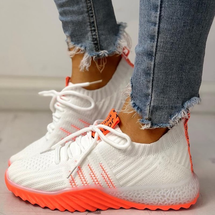 Joyshoetique - Colorblock Knitted Breathable Lace-Up Yeezy Sneakers 🖤 ⁠
Search🔍:[LZT1776] ⁠
👠www.joyshoetique.com👠⁠
⁠
 #ootd #instafashion #streetstyle #outfitoftheday #womenswear #fashiongram #liveco...