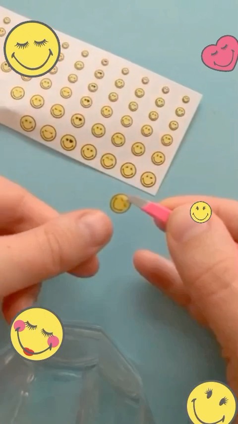 Ciaté London - SATURDAY SMILES 🙃 get happy nails in seconds with our #ciatexsmiley nail stickers 🙂 SO SIMPLE! #nailhacks #smileymanicure