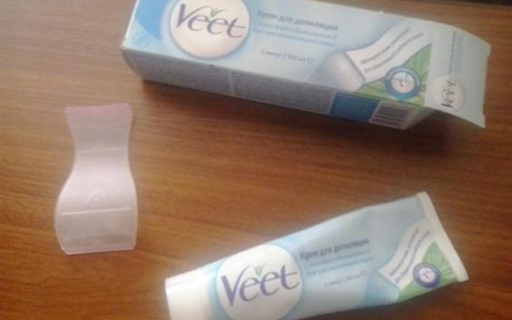 Отзыв о Крем для депиляции Veet для чувствительной кожи от Brigitte  - отзыв