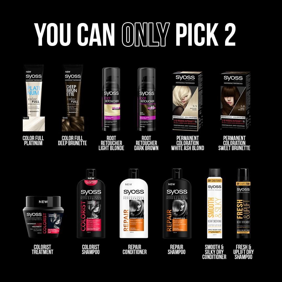 Syoss - SATURDAY SELECTS: if you could only pick 2 which would you chosse? 💭 #Syoss #getsyossed
.
.
.
#haircare #haircolor #hairstyling #hairstyles #dryshampoo #repair #hairrepair #shampoo #conditione...