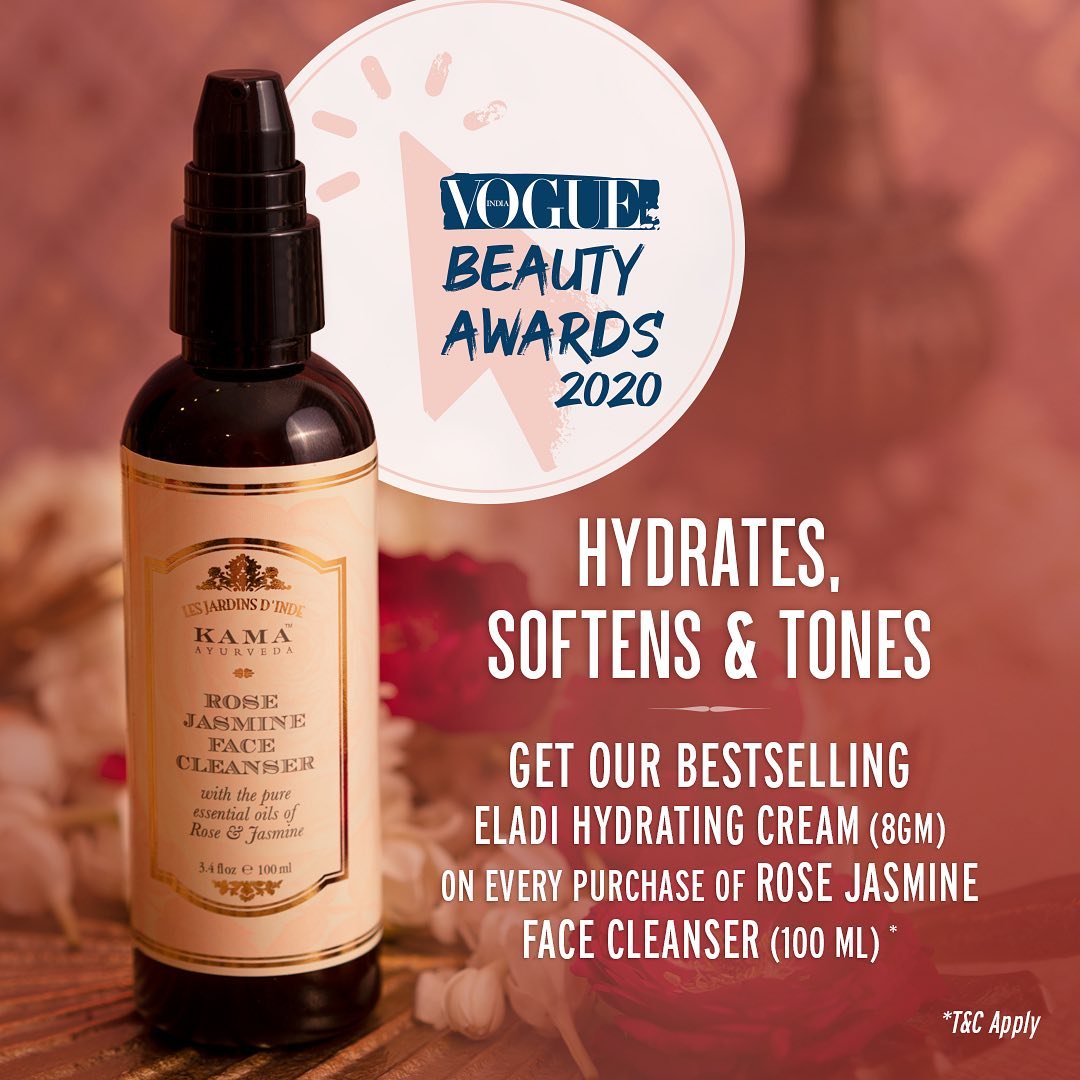 Kama Ayurveda - The Skin Cleanser that has won everyone’s hearts: Rose Jasmine Face Cleanser! Voted as the best #FaceCleanser at #VBF2020 @vogueindia 

Add our award-winning Rose Jasmine Face Cleanser...