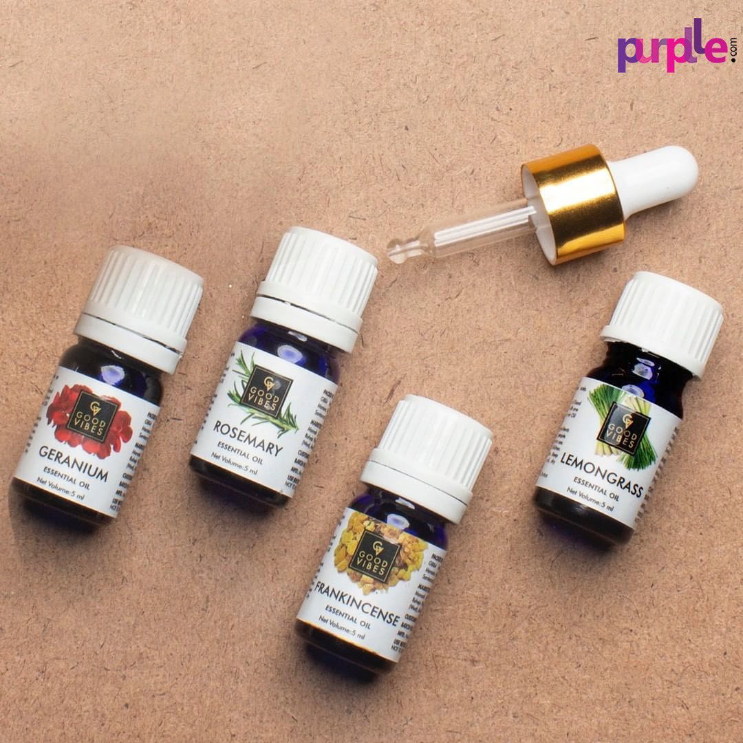 Purplle - A few drops, everyday, is the secret to glowing, stunning skin. 

Good Vibes Essential Oil is here to save your day and skin and spread goodness. These beauties help in fighting against comm...
