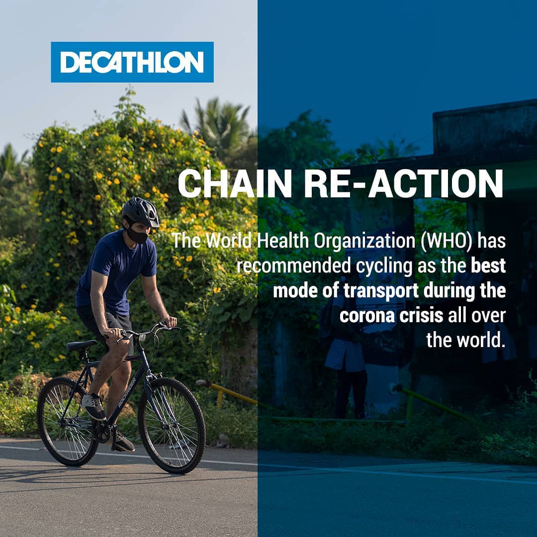 Decathlon Sports India - Thinking of riding? Ride the new wave. Pick up your bike and get riding today.

#commutebicycle #newnormal #postcovidlife #cycling #sports #india #DecathlonSportsIndia