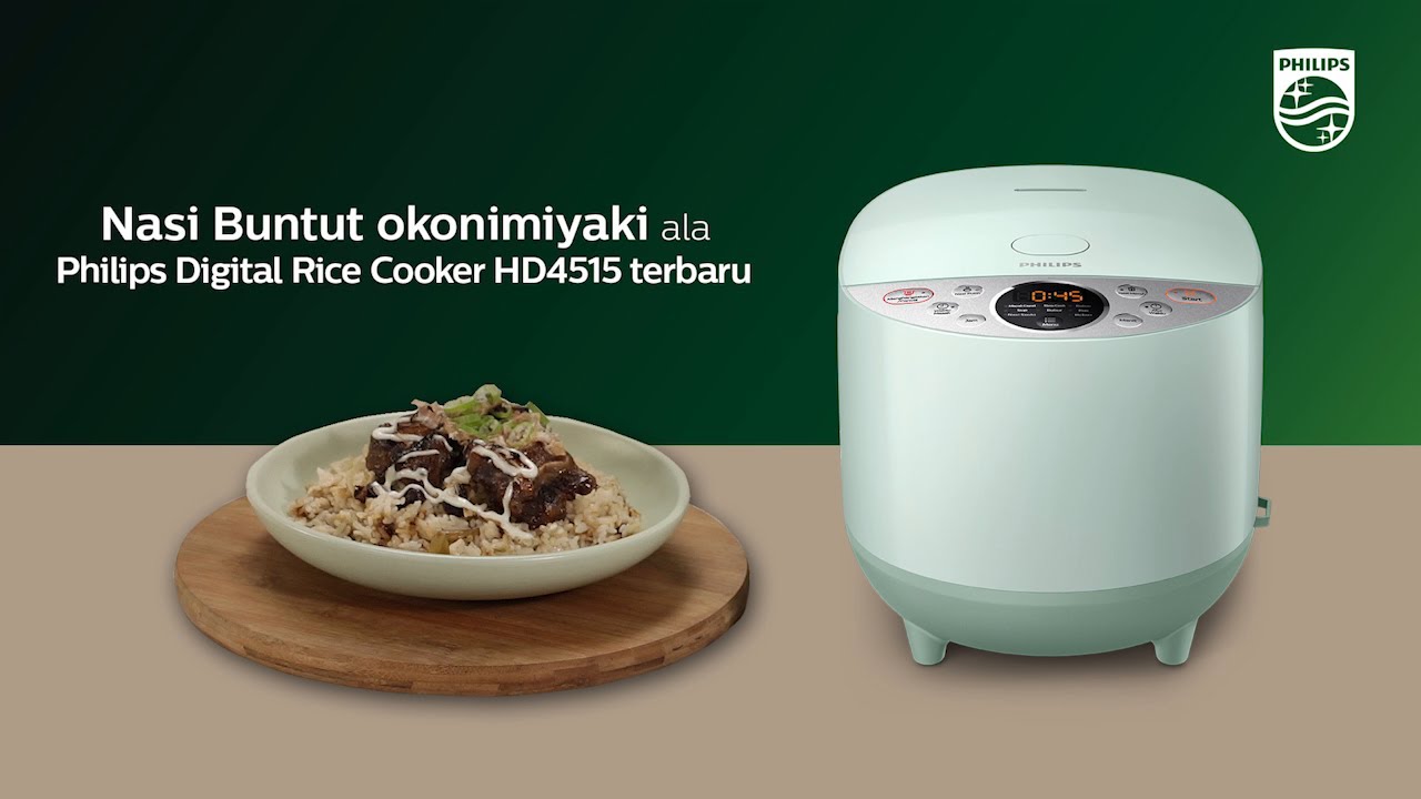 Nasi Buntut Okonomiyaki ala Philips Digital Rice Cooker Terbaru