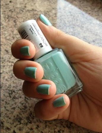 Mint on the nails or Essie 