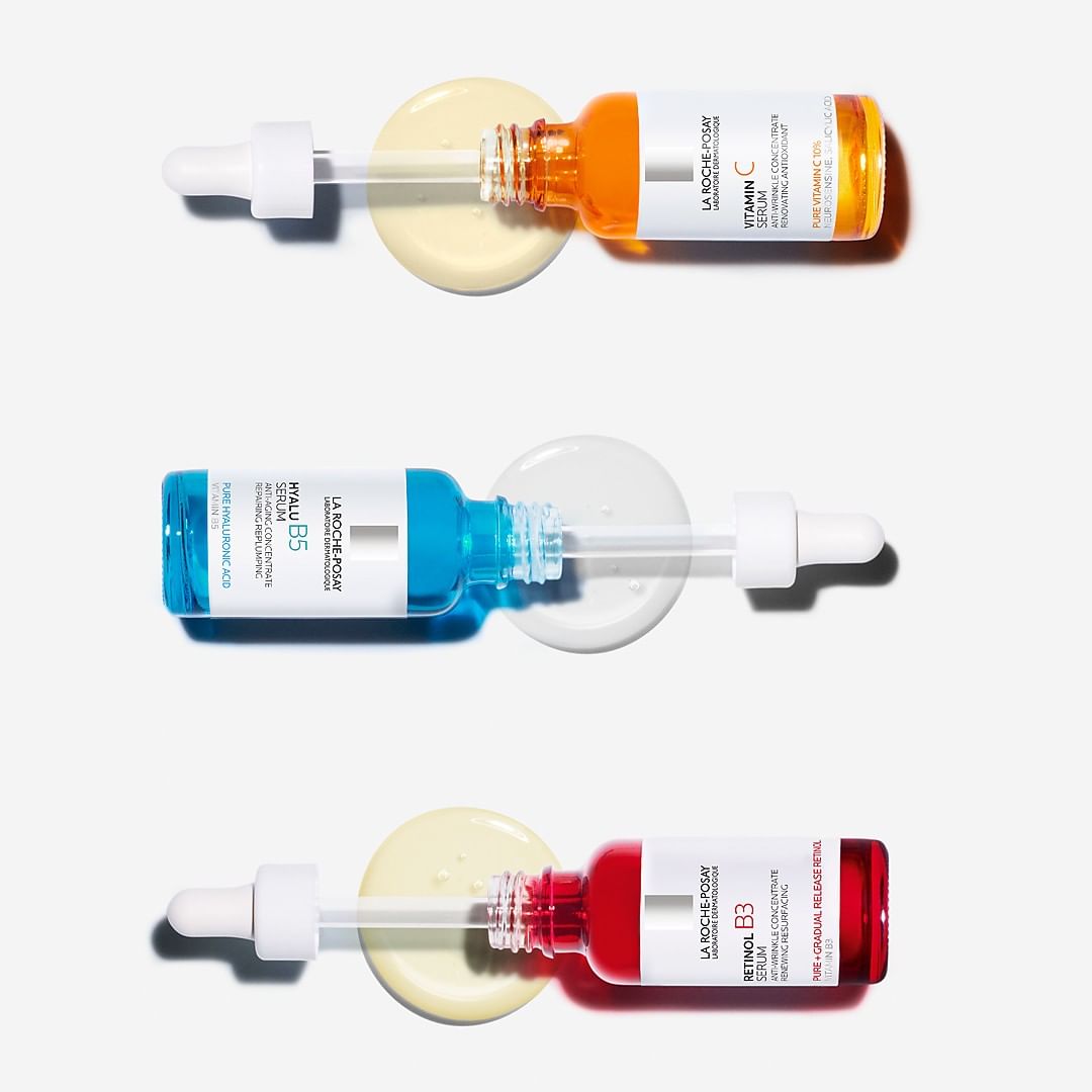 La Roche-Posay USA - Our Dermatological Anti-Aging Trio for your #selfcare routine⁣
⁣
1️⃣ 10% Pure Vitamin C Serum 🍊⁣
Renovating antioxidant serum with 10% pure #vitaminC, salicylic acid, and neurosen...