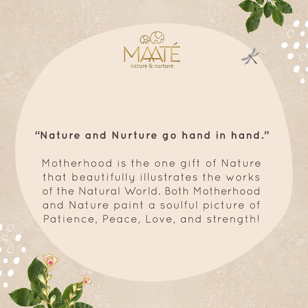 MAATÉ - When it comes to looking for answers for what exactly motherhood is, Mother Nature can become a guiding force.🍃⁣
⁣
It’s incredible how both Mother Nature and Motherhood work the same way. Bot...