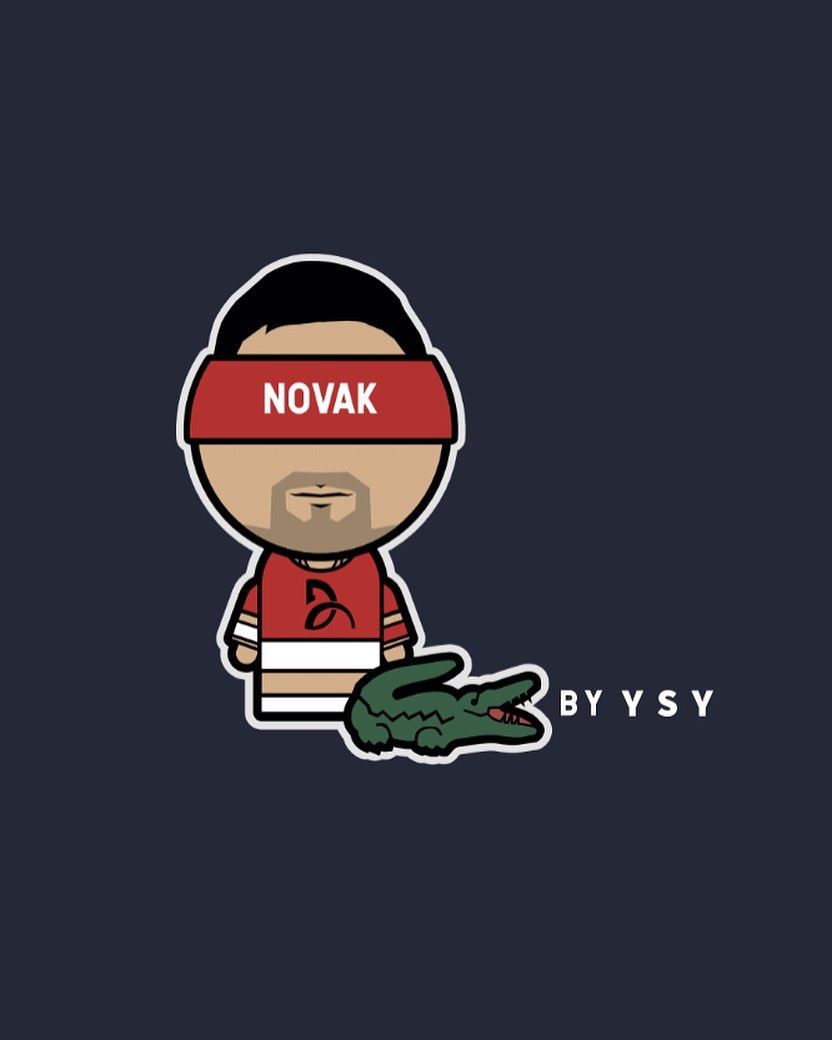 Lacoste - 🎾 X 🎨. Coming soon. 
@djokernole & @takeitysy fan capsule on the service line from August 26. #NovakDjokovicXYSY #tennis