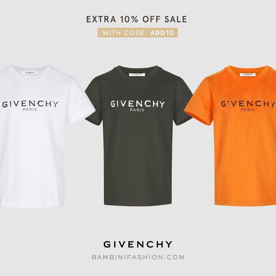 BAMBINIFASHION.COM - #givenchy - give him that dash of style in its raw form! 
Always use the discount code for an extra 10% off!