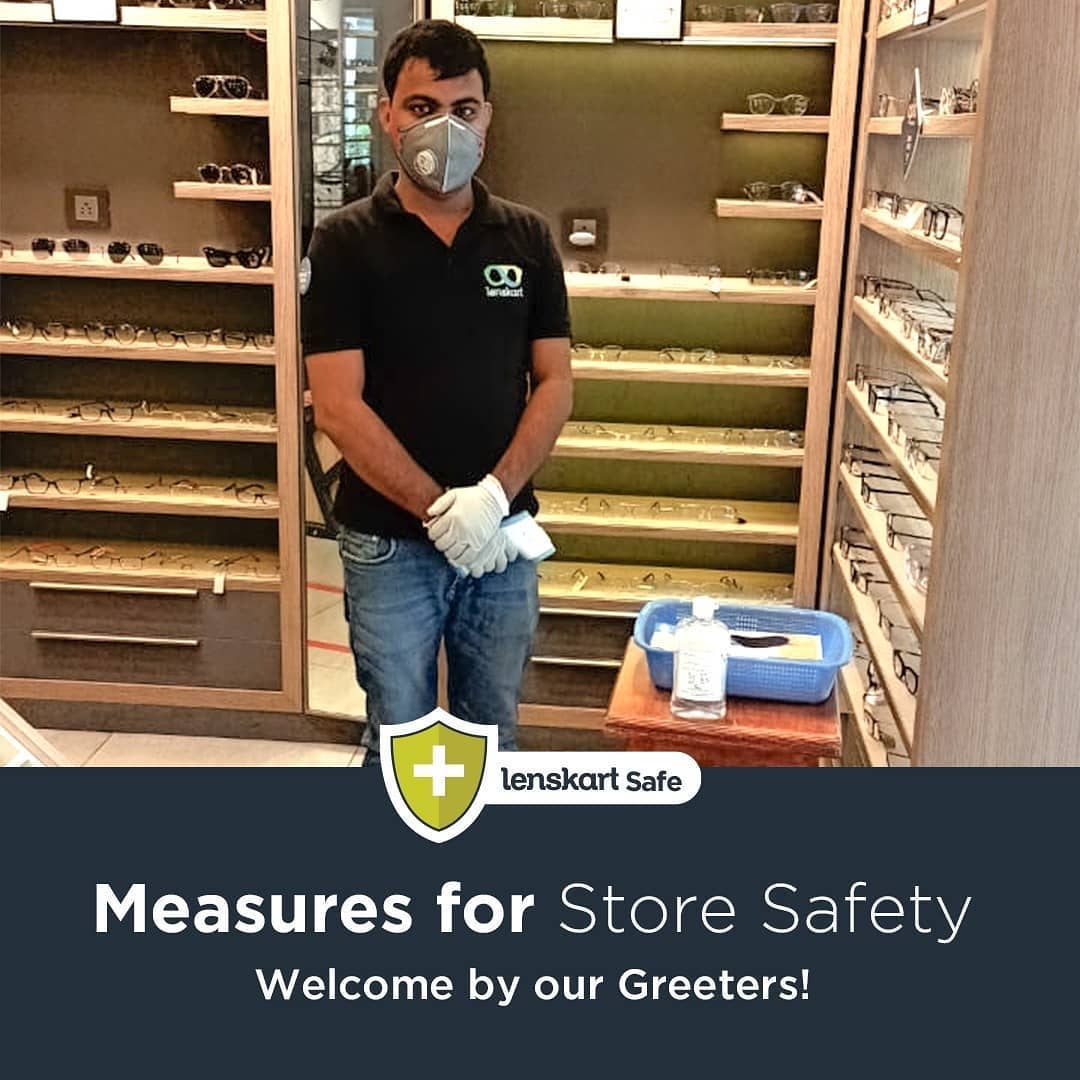 LENSKART. Stay Safe, Wear Safe - Here's a glimpse of the new normal at the Lenskart store!

#ShopSafeWearSafe

#Mission2020 #2020Vision #LenskartEyewear #LiveInLenskart #StaySafeWearSafe #yourvisionou...