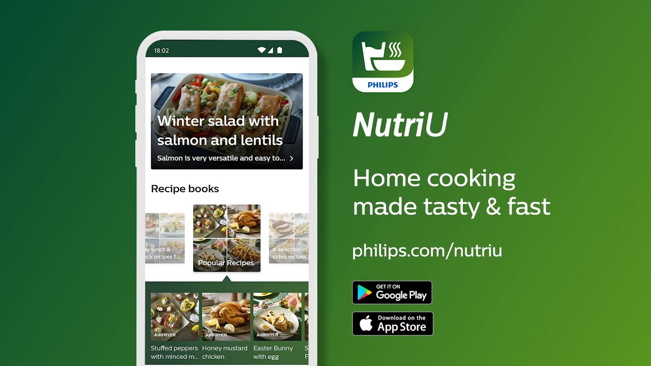 Philips NutriU App -  Easy Airfryer Recipes and Inspirations