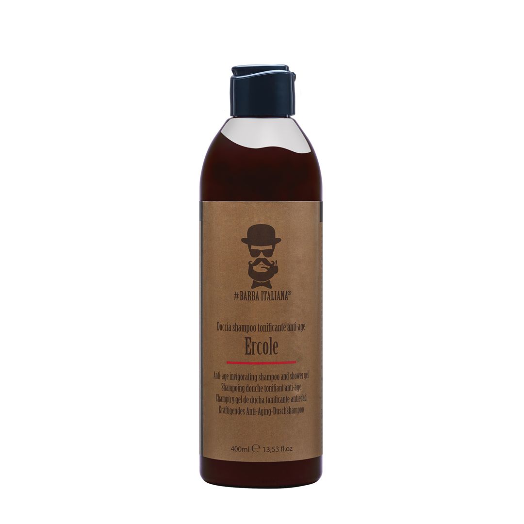 #Barba Italiana - La ricerca della bellezza e della cura del corpo è sempre stato d’interesse dell’uomo fin dall’antichità.⁣
⠀⁣
🛒 Doccia shampoo tonificante anti-age con estratto di Arancio e Ginepro....