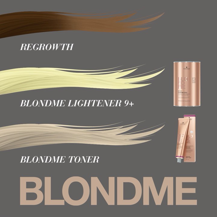 Schwarzkopf Professional - The secret to that perfect blonde? Lift then tone.

Our #BLONDME Bond Enforcing Blonde Toning range works seamlessly with BLONDME Bond Enforcing Premium Lightener 9+ 💛
 
#il...