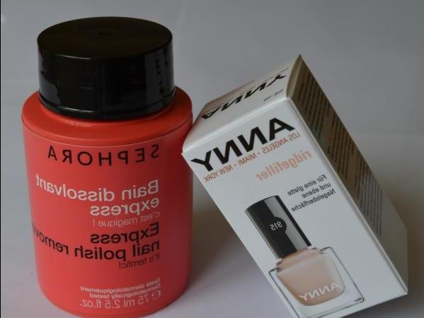 Neue Maniküre-Helfer: Anny #915 Ridgefiller; Sephora Express nail polish remover - rezension