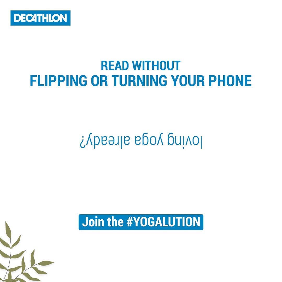 Decathlon Sports India - Next time do this in the blink of an eye.
Join us through this month and be a part of the #Yogalution.

#yoga #fitness #yogaeveryday #yogaforall #yogabydecathlon #sports #indi...