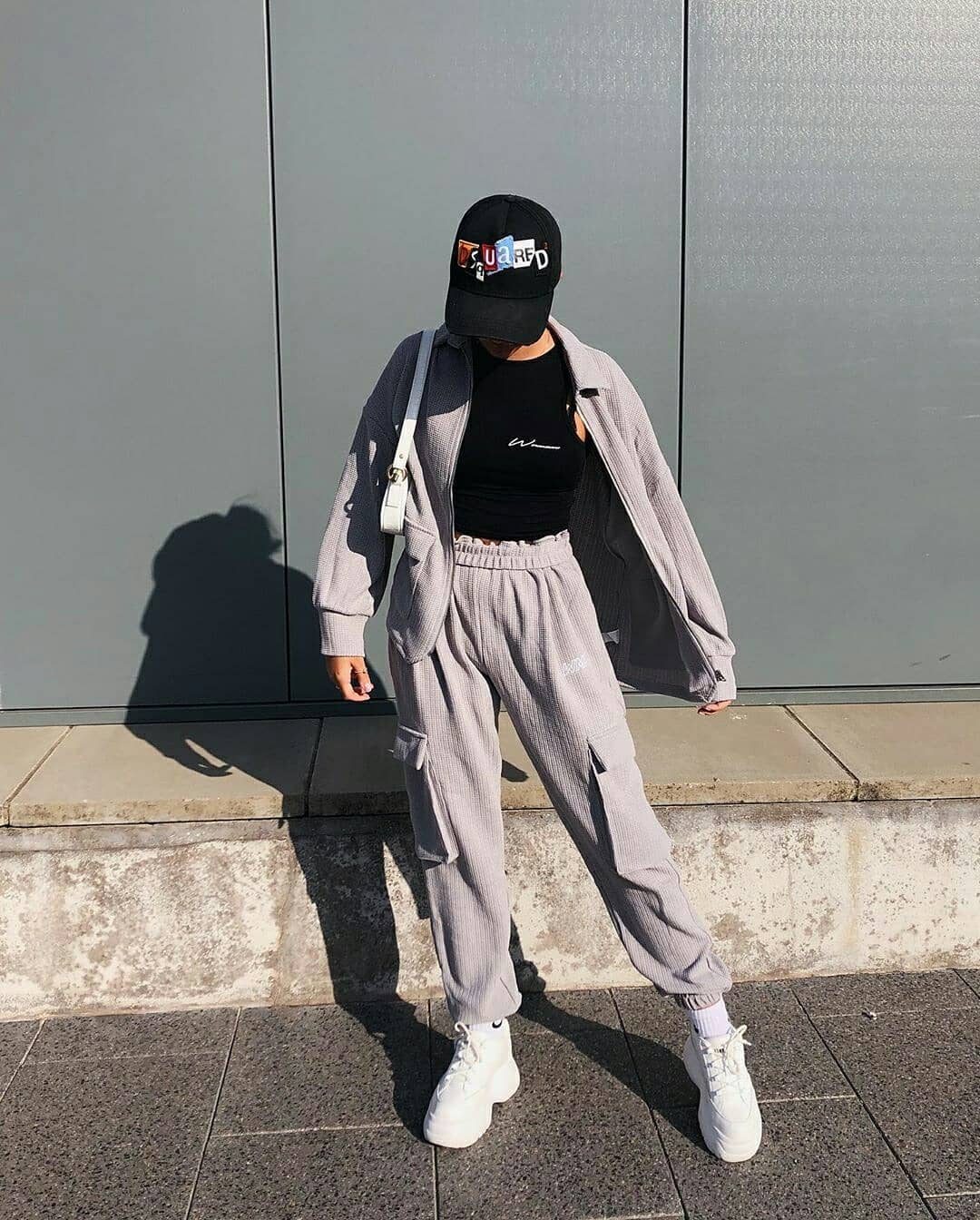 boohoo - Another day, another cosy fit 🌪️ @emily.oldham styles our Fit Woman High Neck Crop, Waffle Longline Zip Through and Waffle Jogger 🔎 FZZ60163, FZZ49582, FZZ49583