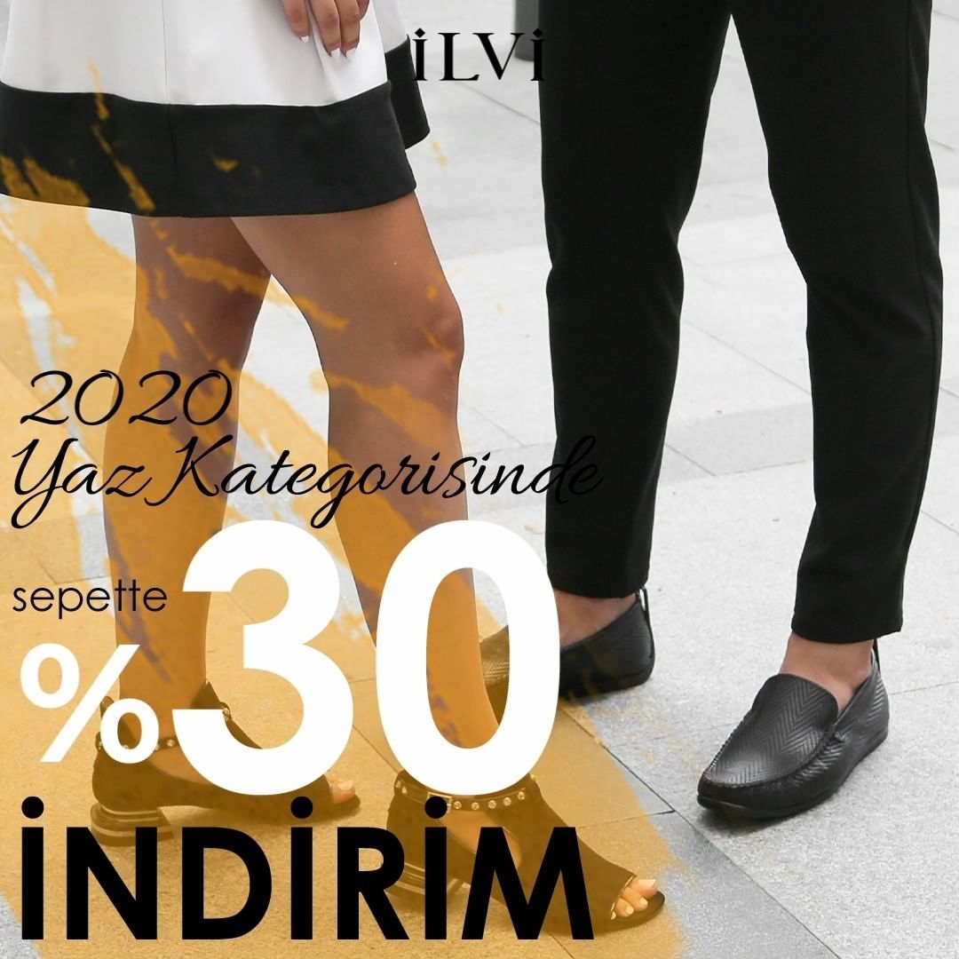 iLVi - İlkbahar yaz koleksiyonumuzda sepette %30 indirim fırsatı🎉
Yılın en güzel mevsiminde tarzınızı en iyi yansıtacak ayakkabılar İlvi'de.

30% OFF on cart on our SS2020 collection🎉
The shoes that w...