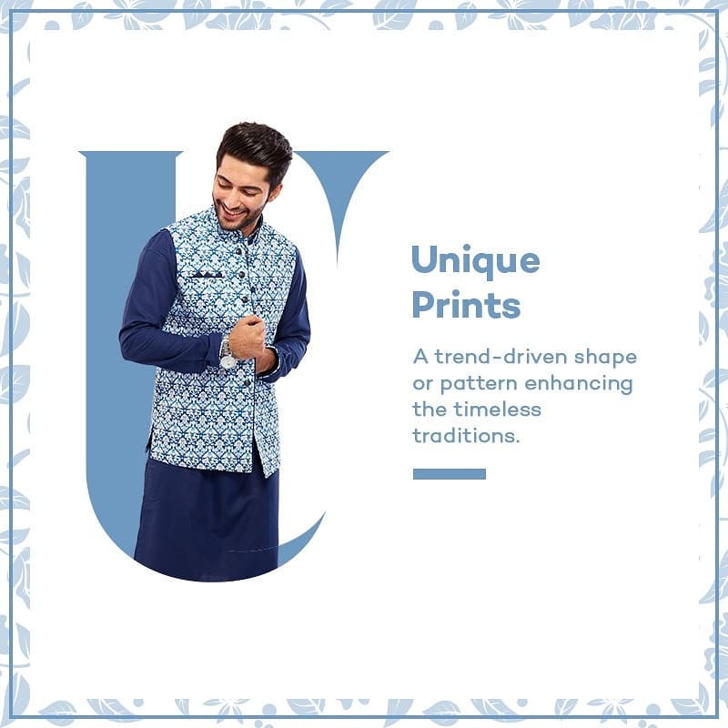 Manyavar - Love to experiment with your Indian style? Trust these elegant and unique prints to make you look your dapper best. Book an appointment or shop online (link in bio).

#Manyavar #IndianWear...