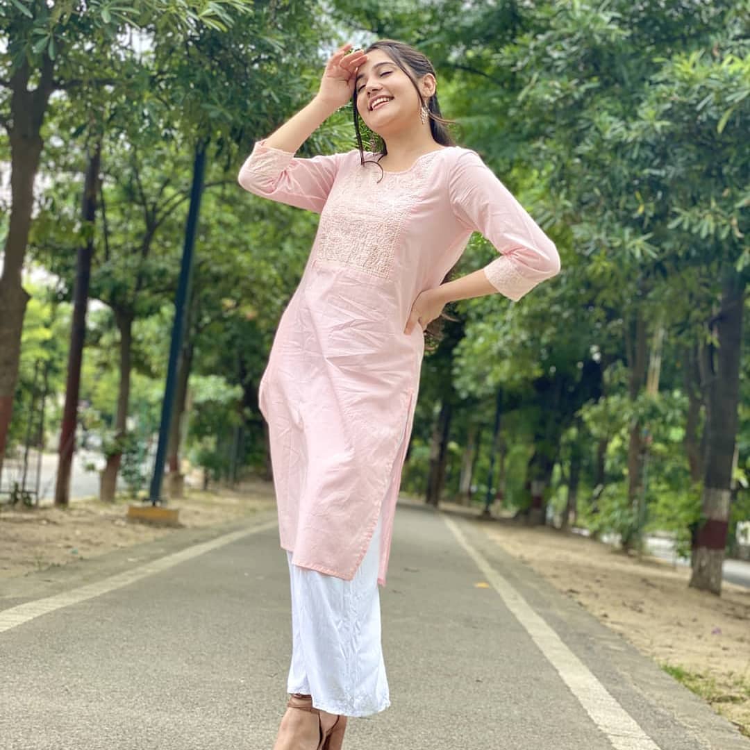 Lifestyle Stores - Reposted from @_asfi Got my hands on this beautiful pastel pink chikankari kurta, it is so simple yet so elegant. I love the embroidered details. 🌸

Wearing the new collection of #M...