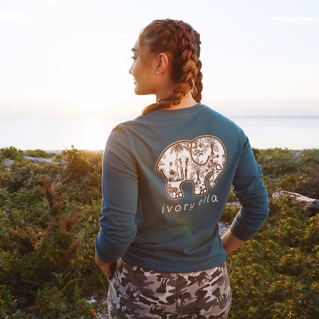 Ivory Ella - It's the I.E. Heritage Graphics for me 🤪 Shop this wild long sleeve above 🐘 #IEForMe #GoingPlaces