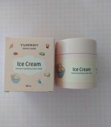 Крем-маска для лица LOREN cosmetic ПЛОМБИР неотложная помощь Yummmy skin care Ice cream фото