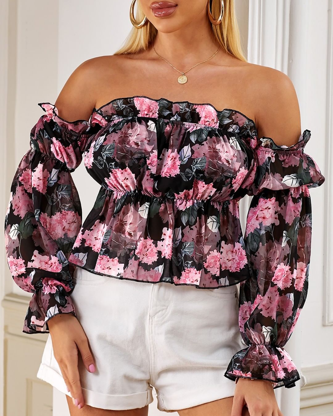 boutiquefeel_official - Floral Print Off Shoulder Ruffles Blouse⁠
Click https://www.boutiquefeel.com to ⁠
search LZZ1977 get size and price details ⁠
⁠