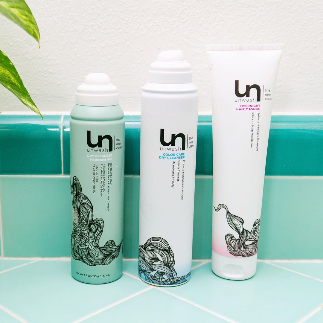 Unwash - Clean Haircare - Cleanse. Hydrate. Repeat. 💁‍♀️ Your hair will be healthier & bouncier than ever with this easy routine! Our Dry Cleanser removes unwanted build up while our Hydrating Masque...