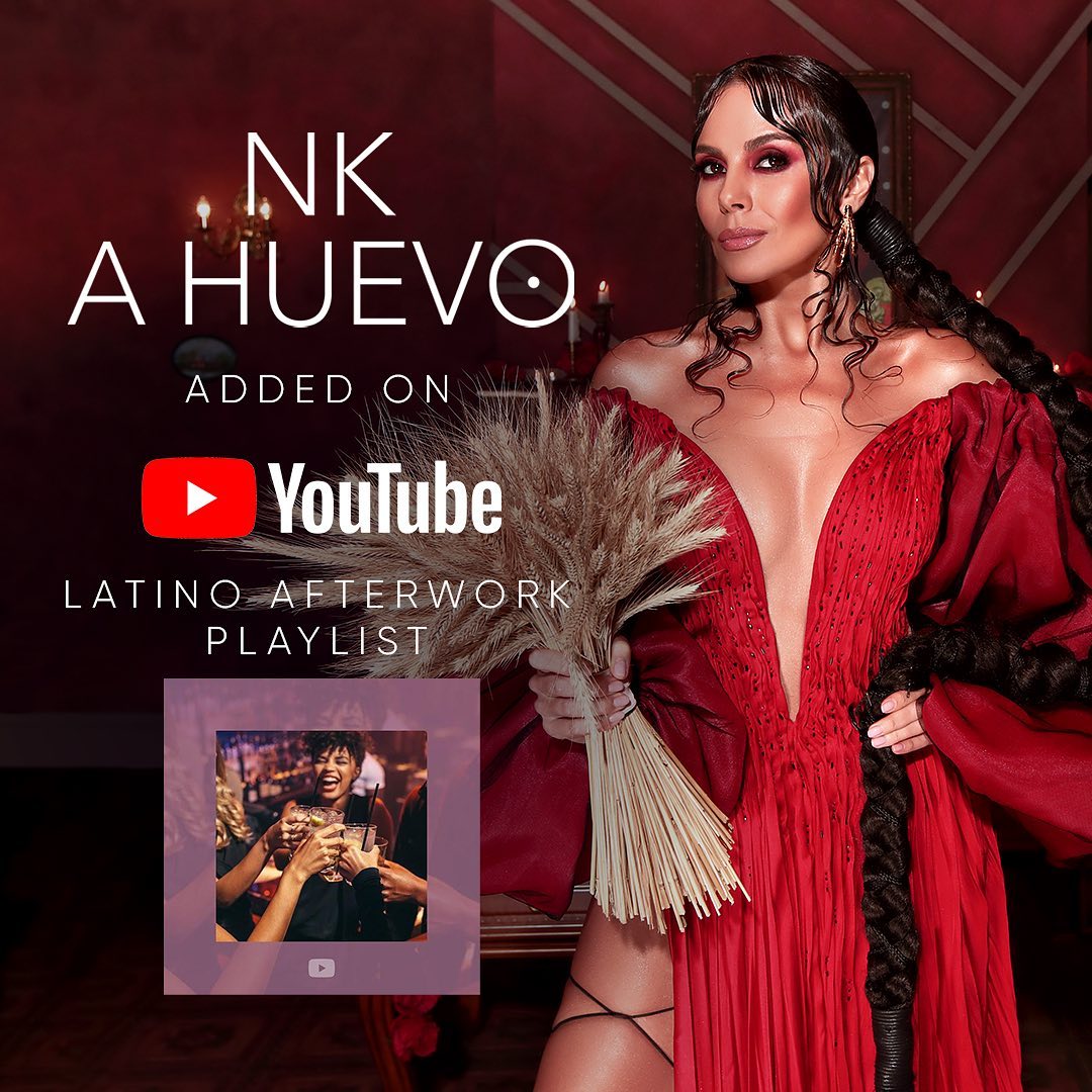 NK | Nastia Kamenskykh - My #AHUEVO song is on @youtubemusic “Latino Afterwork” Playlist 🔥
⠀
Thank you so mucho-mucho 😋😘 and muchas gracias @ajelkallejero for highlighting and supporting ❤️ !
⠀
Swipe...