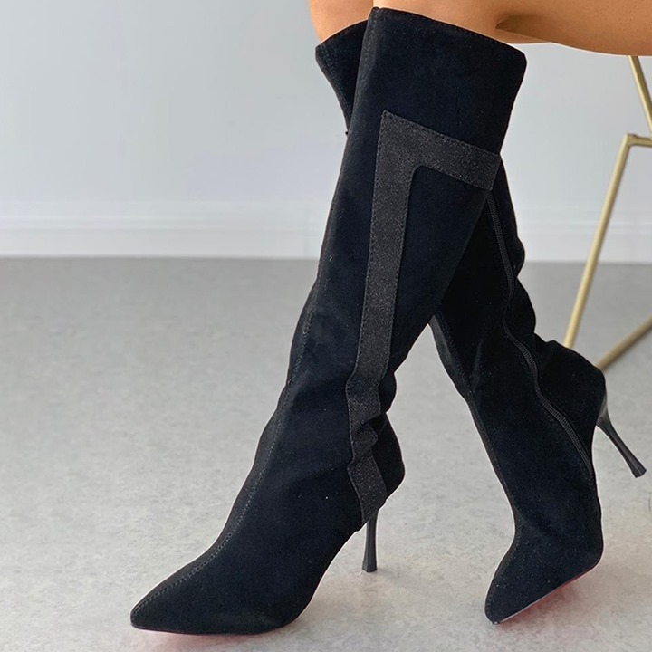 Joyshoetique - Pointed Toe Zipper Design Stiletto Heeled Boots 🔥⁠
Search🔍:[LZT3152] ⁠
👠www.joyshoetique.com👠⁠
⁠
 #fashion #shoes #style #love #winter #ootd #instafashion #instastyle