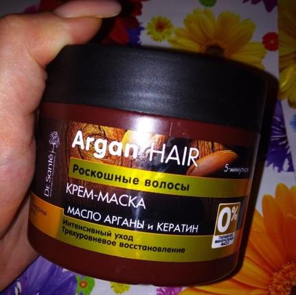 Маска для волос 1000 мл dr sante argan hair