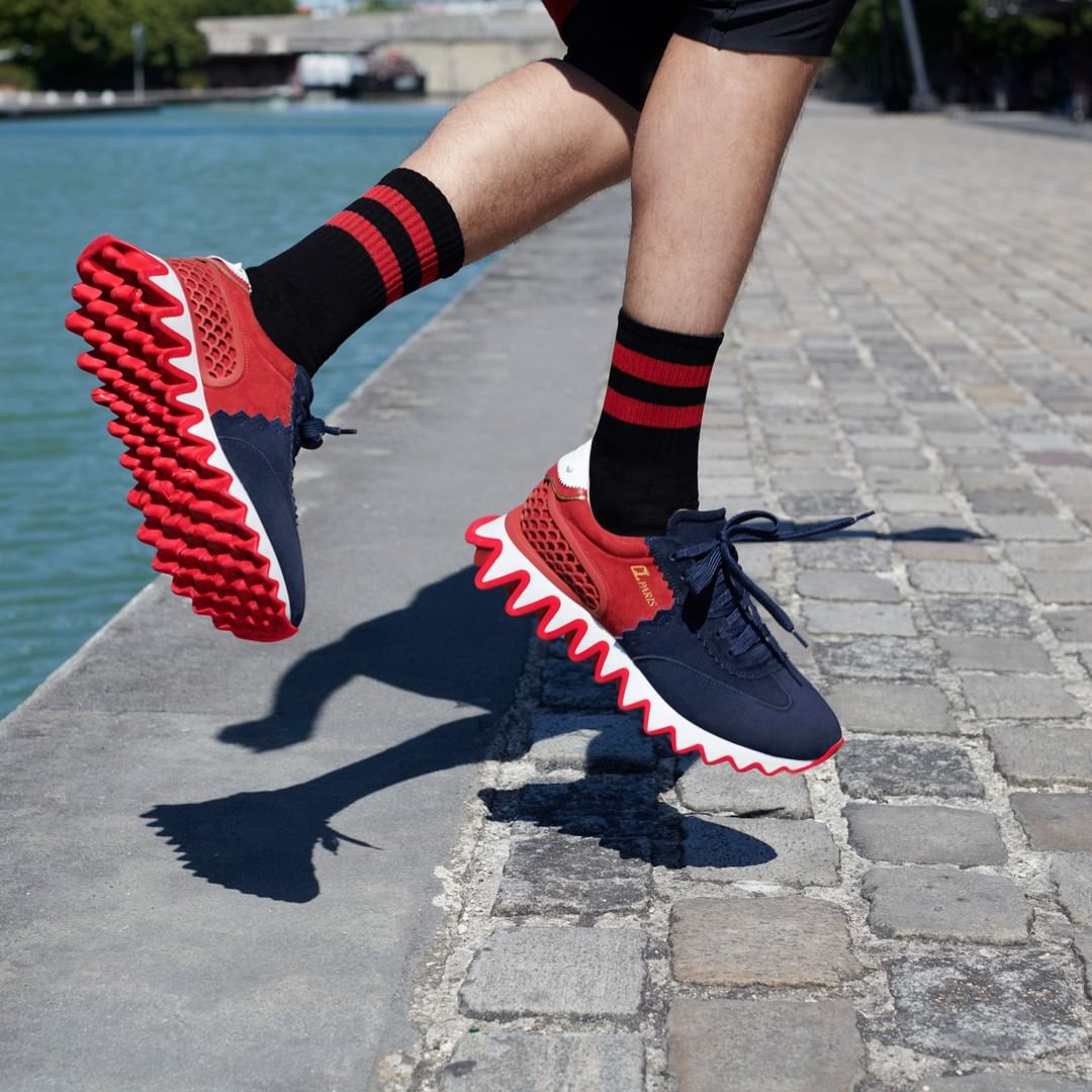 Christian Louboutin - Give your looks some serious bite with the #Loubishark sneaker.
#ChristianLouboutin 
Photo by @Felix_Cooper