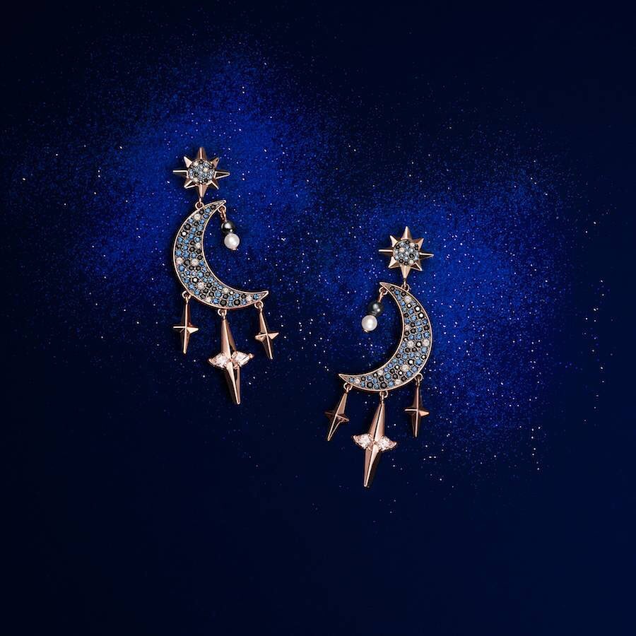 MYNTRA - Earrings featuring the mesmerising moon & stars of the night sky are up for grabs! Tap the image to shop this Swarovski Symbolic Collection now or lookup for the product code 11532262 on the...