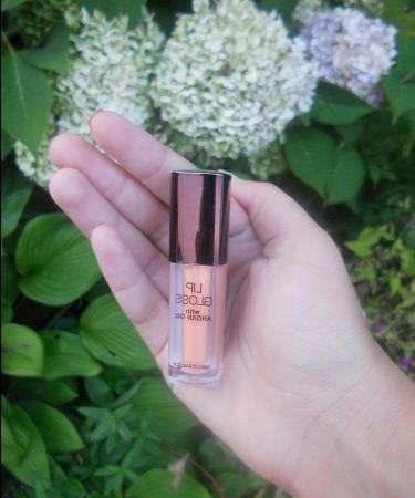 O meu favorito нюдовый criança - H&M Lip gloss com argan oil Orange Rio - resenha