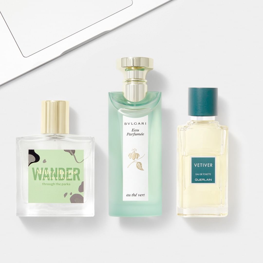 Escentual - "What is a green perfume? Well, it’s a fragrance that evokes greenery – it’s as simple as that. Through leaves, grasses and aquatic plants, these fragrances paint a picture of the green wo...