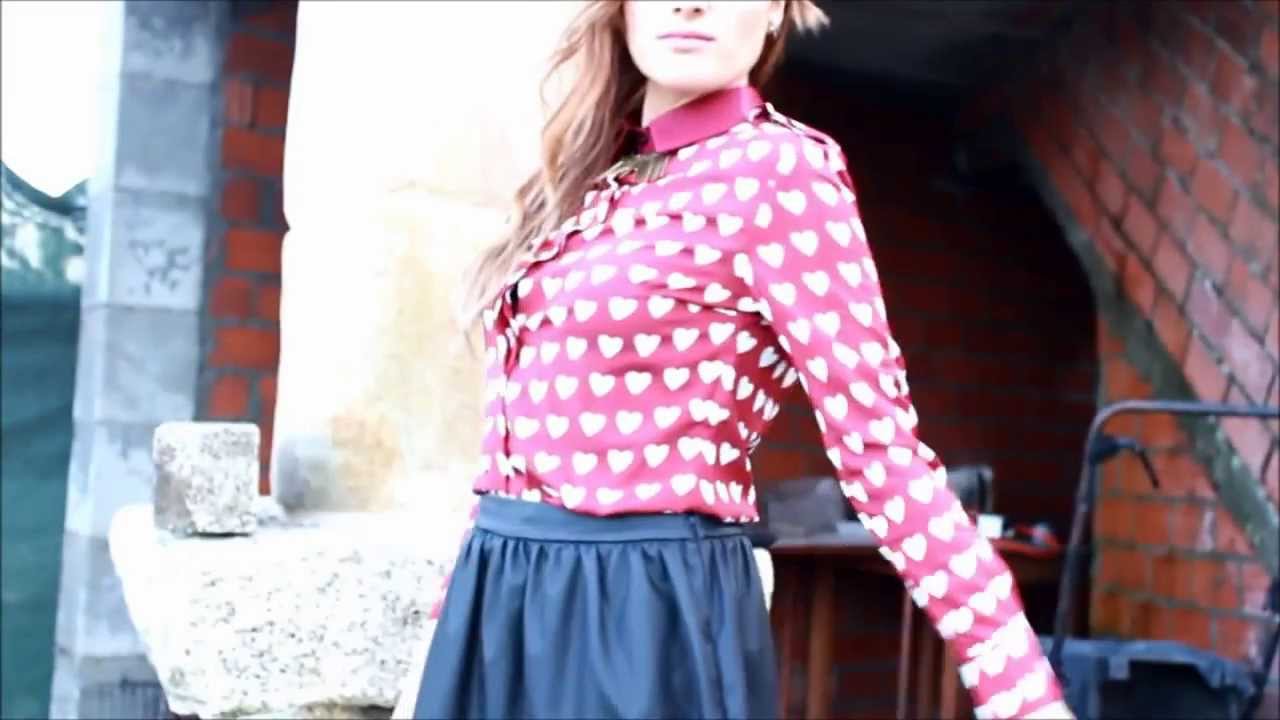 Burgundy Hearts Shirt, need it for your spring looks?