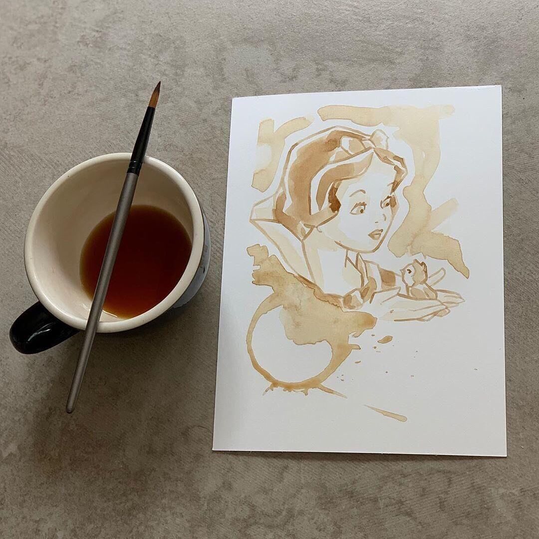 Disney Россия - Как вам такой кофейный арт? ☕️
#Принцессы #Белоснежка