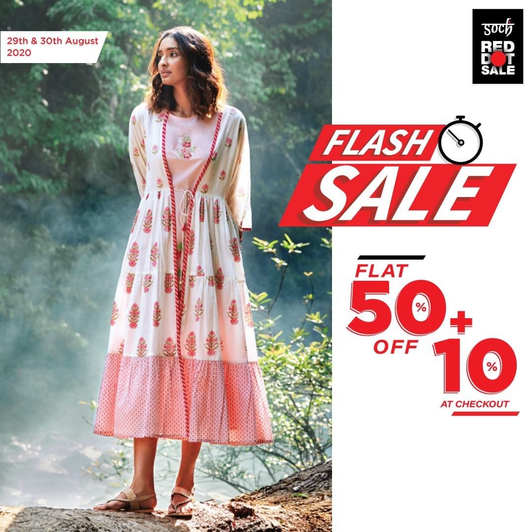 Soch - It just got more exciting!

A mega Flash Sale is about to go live on 29th August, 2020, from 12PM onwards! 

#staytuned #Flashsales #Sochstories