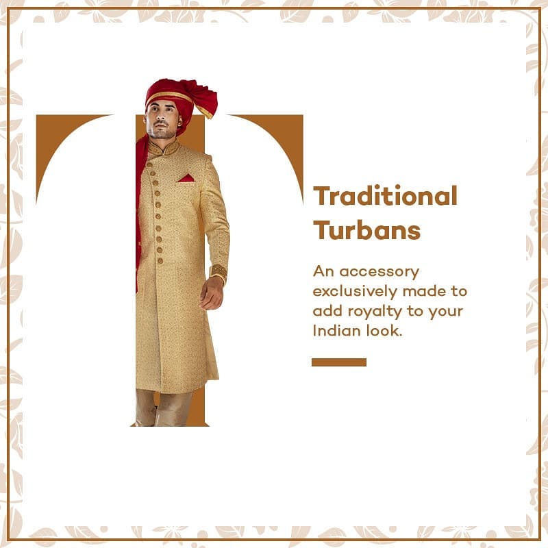 Manyavar - If you are looking for an accessory that's opulent and regal, then Turbans or Safas should be your go-to choice. To know more, shop now by booking an appointment or visiting the link in bio...