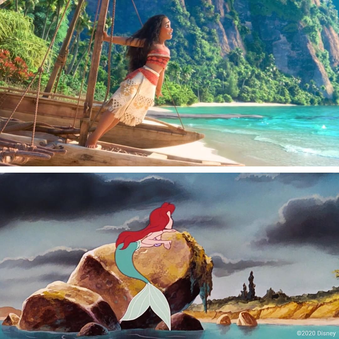 Disney Россия - Одна мечтает об океане, другая - о суше! 🌊 или 🏝? #Принцессы