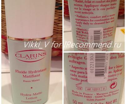 Лосьон для лица Clarins Hydra-Matte Lotion (comb. skin) фото