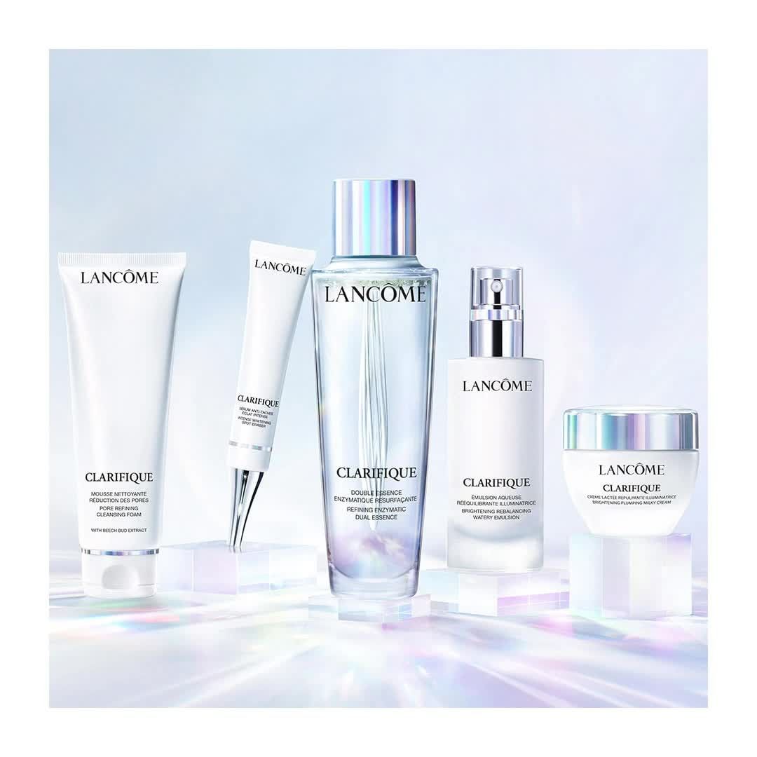Lancôme Official - Clarifique is your new skin clarity routine! This innovative line is infused with a potent vegetal pearl, the French beech bud extract, leaving skin smooth, hydrated, soft to the to... Lancôme Official - Clarifique is your new skin clarity routine! This innovative line is infused with a potent vegetal pearl, the French beech bud extract, leaving skin smooth, hydrated, soft to the to...