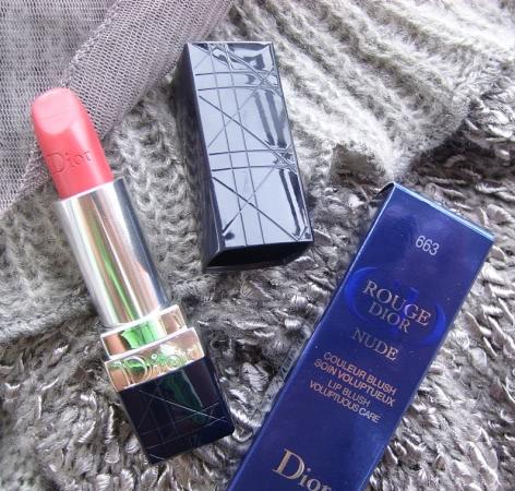 Помада Rouge Dior Nude Lip Blush Voluptuous Care оттенок Guipure (663)