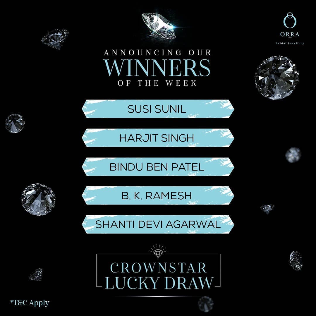 ORRA Jewellery - Announcing our LUCKY SOLITAIRE winners for this week who have won themselves an ORRA SOLITAIRE DIAMOND! Congratulations to all the lucky ones! Time to tag and let your loved ones know...